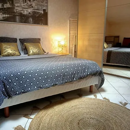 Confortable En Centre-ville + Parking Prive + Cour Appartement *